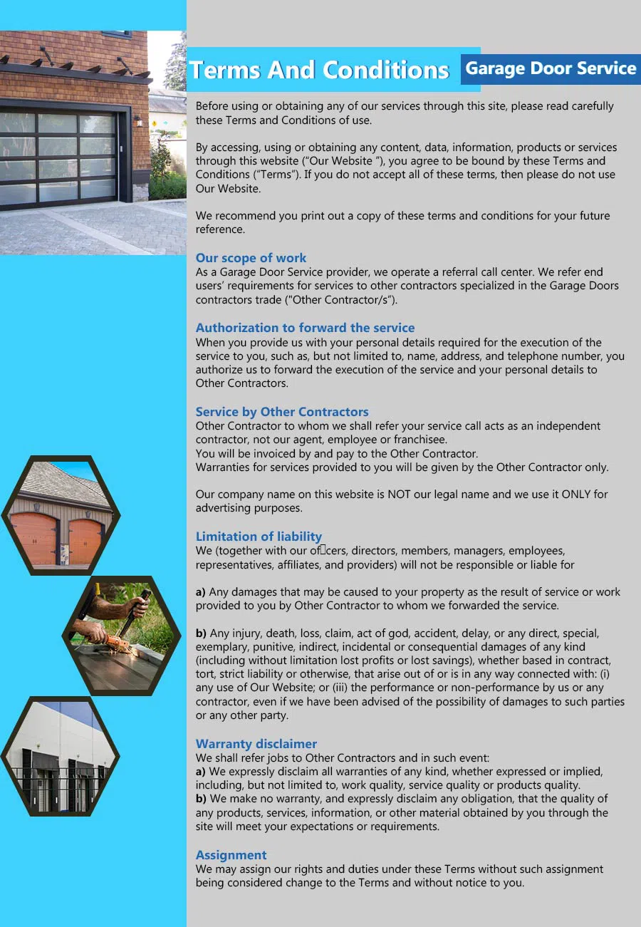 Capitol Garage Door Service North Las Vegas, NV 702-381-1557 - terms4